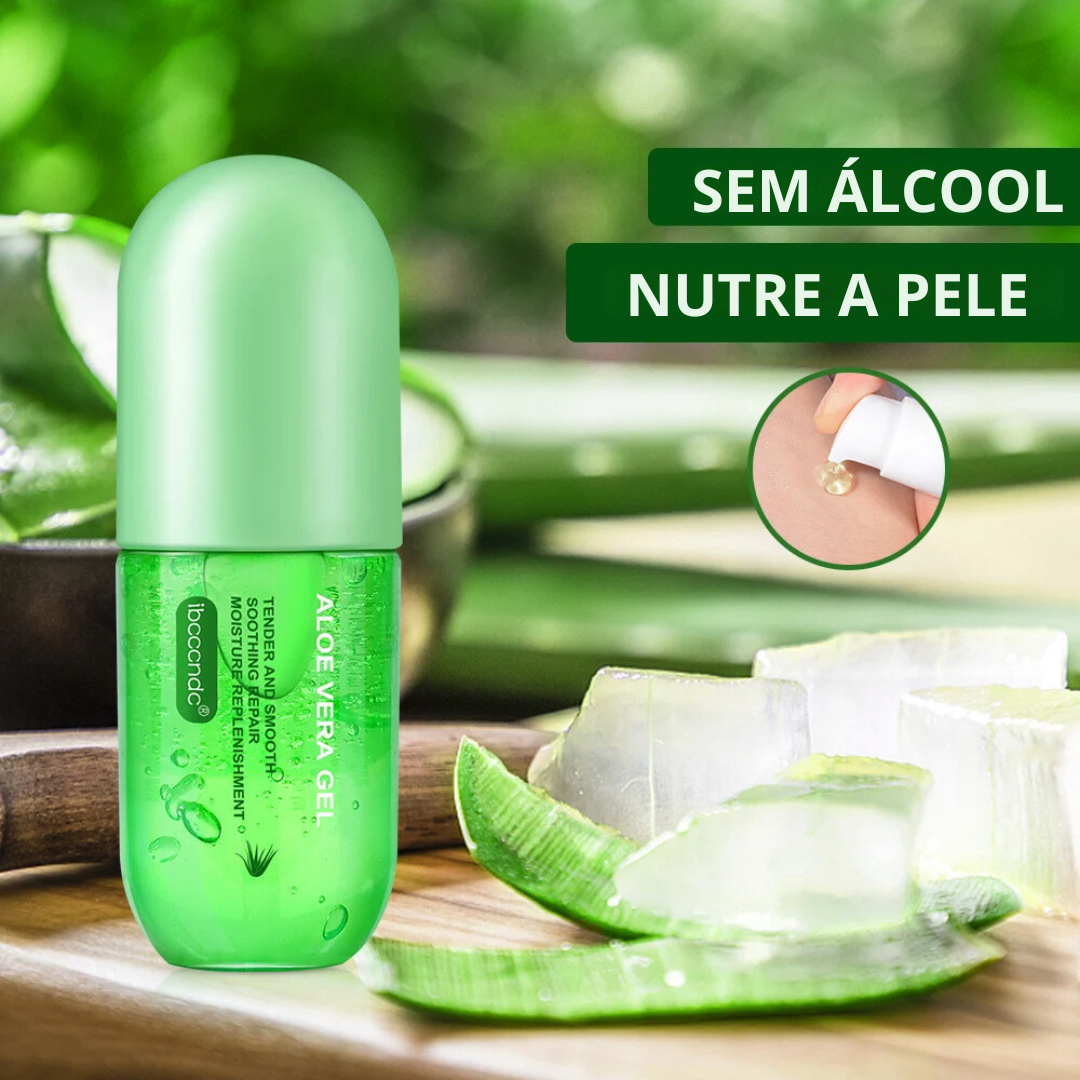 Gel Calmante Natural de Aloe Vera - Hidratação Profunda e Controle de Oleosidade