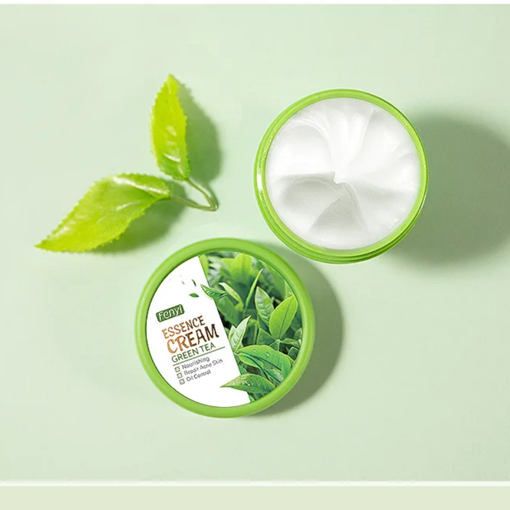 Creme Facial Hidratante Anti-Envelhecimento de Chá Verde Natural