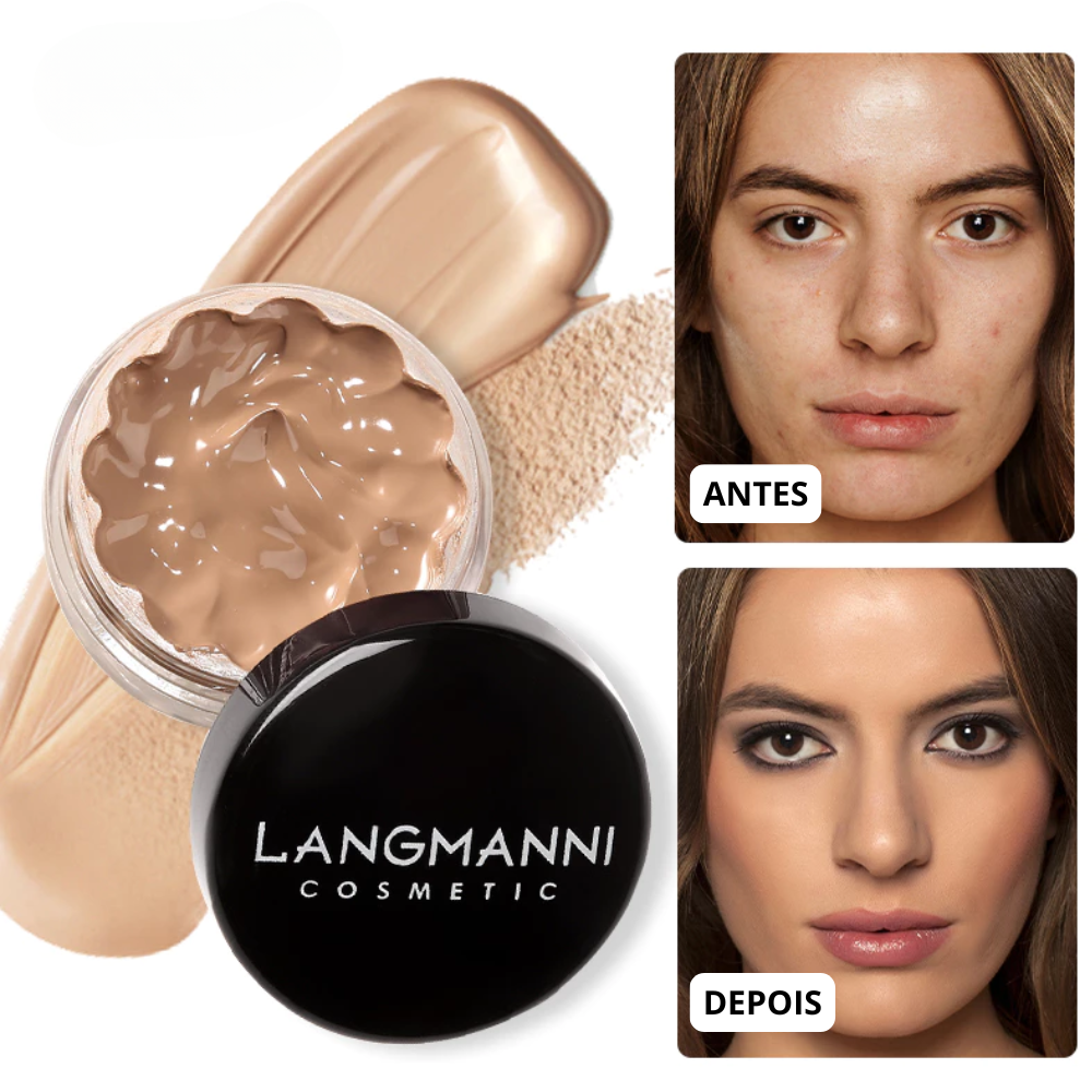 Corretivo de Fundação Líquida Mate Hidratante — Cobertura Completa e Brilho Natural