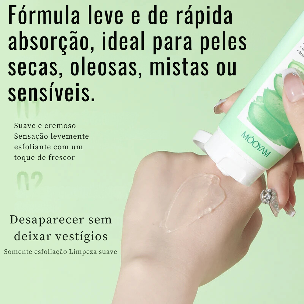 Gel de Aloe Vera Orgânico para Limpeza Profunda e Hidratação - 100ml