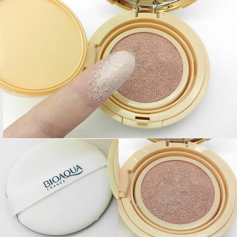 Base Cushion Clareadora BIOAQUA – Cobertura Perfeita e Hidratação com Efeito BB Cream (COMPRE 1 E LEVE 2)