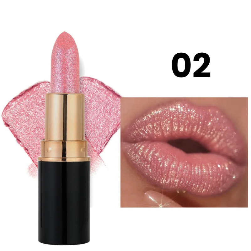 Batom Cintilante com Glitter Hidratante à Prova d'Água Vapor One