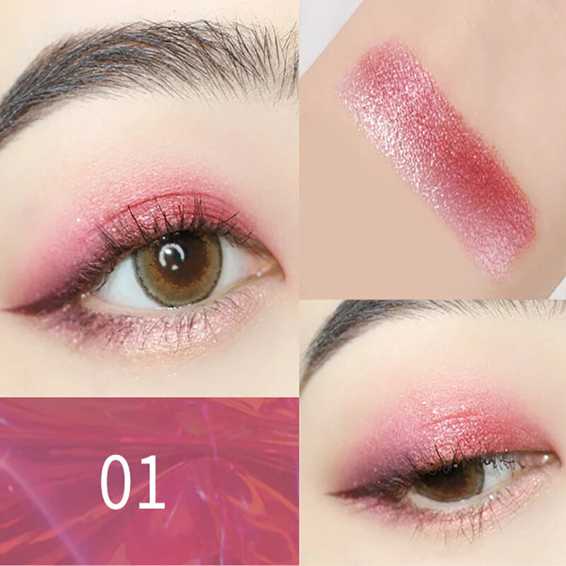 Sombra Bicolor Brilhante com Glitter à Prova D'Água