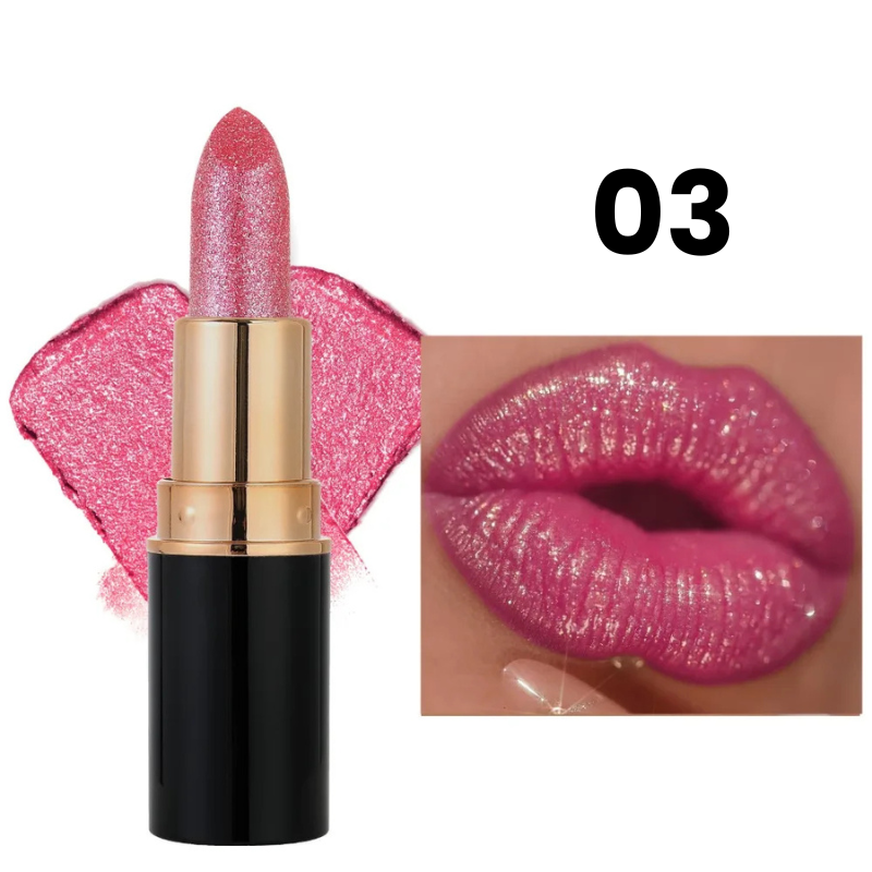 Batom Cintilante com Glitter Hidratante à Prova d'Água Vapor One