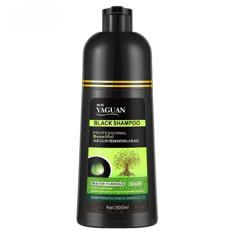 Shampoo Preto 3 em 1 – Coloração Instantânea e Natural (500ml)