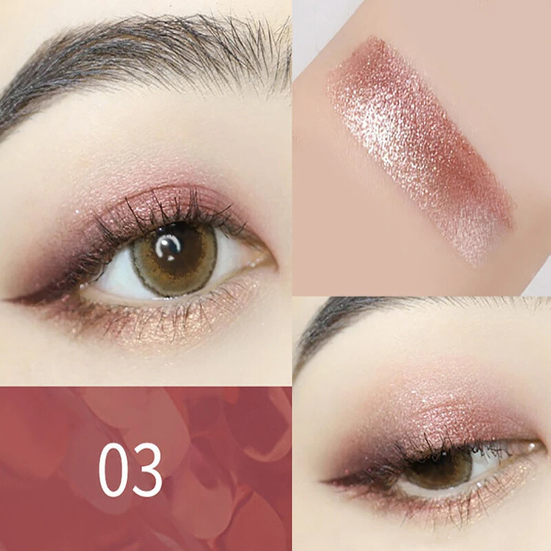 Sombra Bicolor Brilhante com Glitter à Prova D'Água