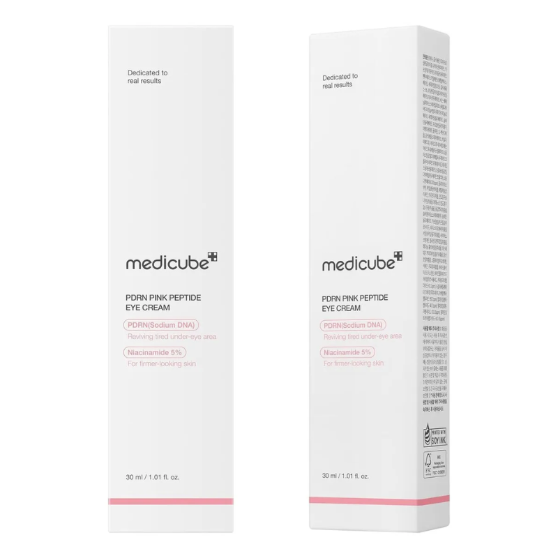 Creme para Área dos Olhos Medicube PDRN Pink Peptide Eye Cream – Rejuvenescedor, Firmador e Iluminador
