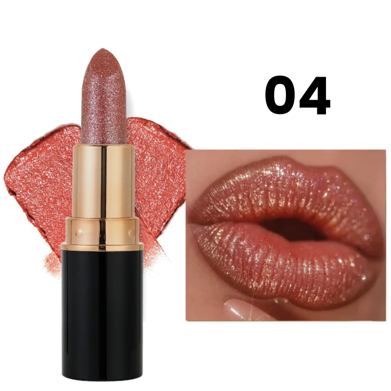 Batom Cintilante com Glitter Hidratante à Prova d'Água Vapor One