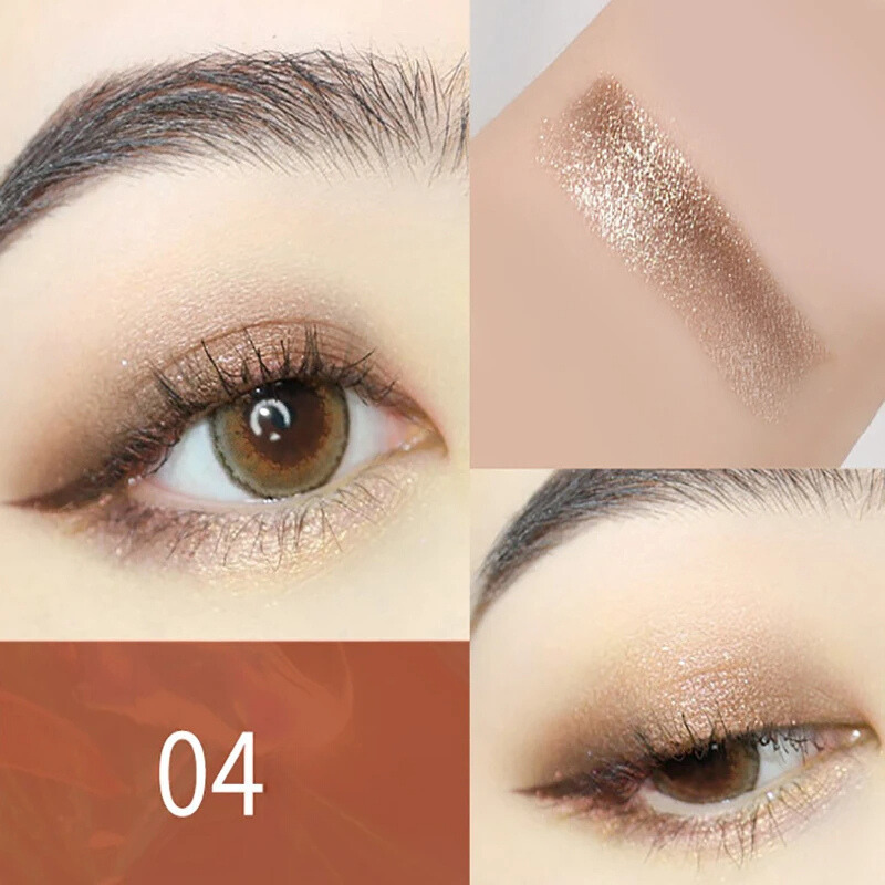 Sombra Bicolor Brilhante com Glitter à Prova D'Água