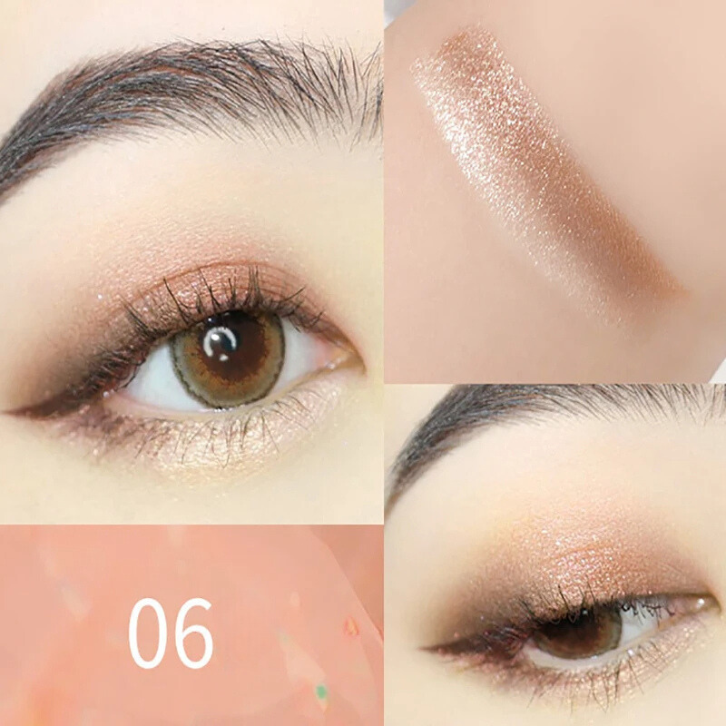 Sombra Bicolor Brilhante com Glitter à Prova D'Água