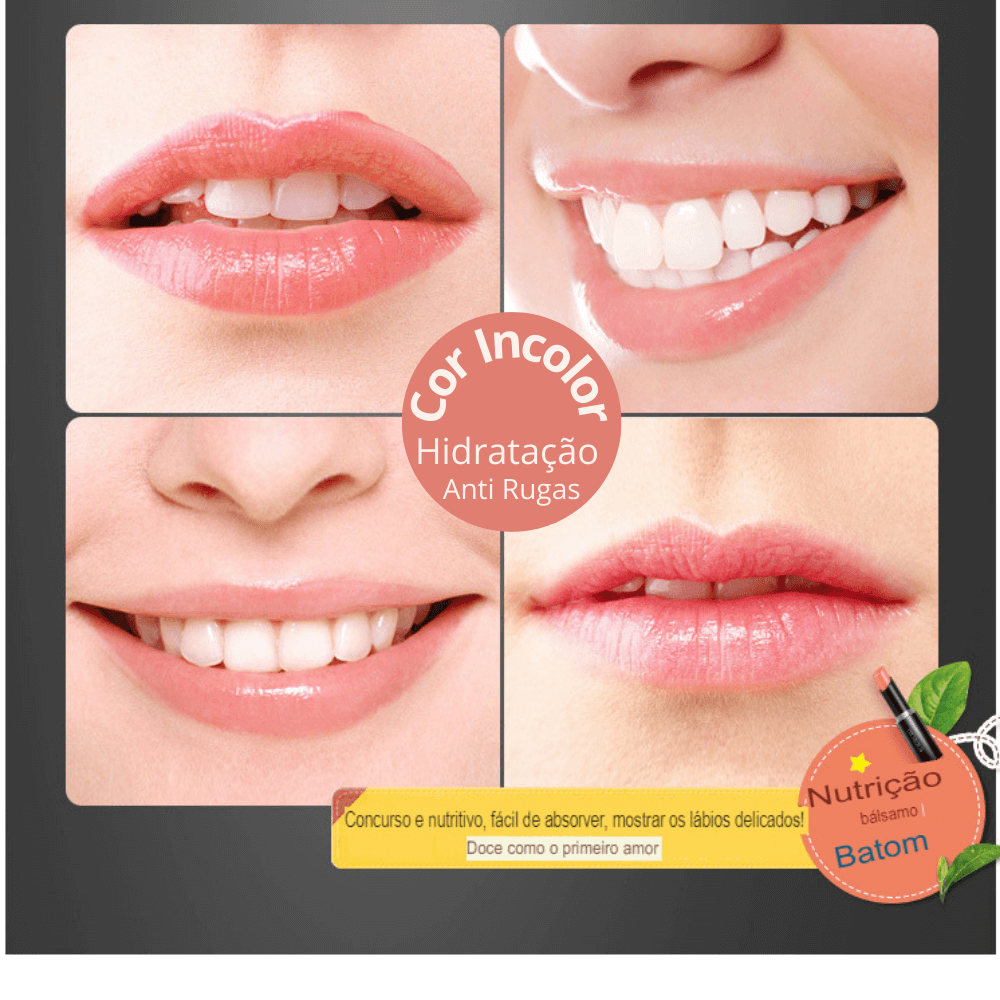 Kit Lábios Deslumbrantes - Batom Premium Vapor One Aloe Vera à Prova D'água + Batom Orgânico Cenoura com Aloe Vera