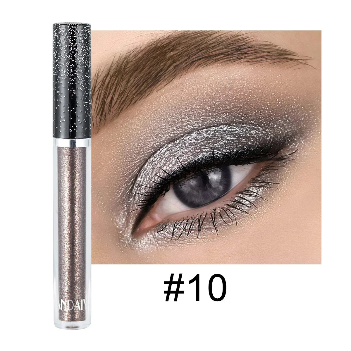 Sombra Líquida Metálica Diamante Brilhante – Ilumine Seu Olhar com Glamour