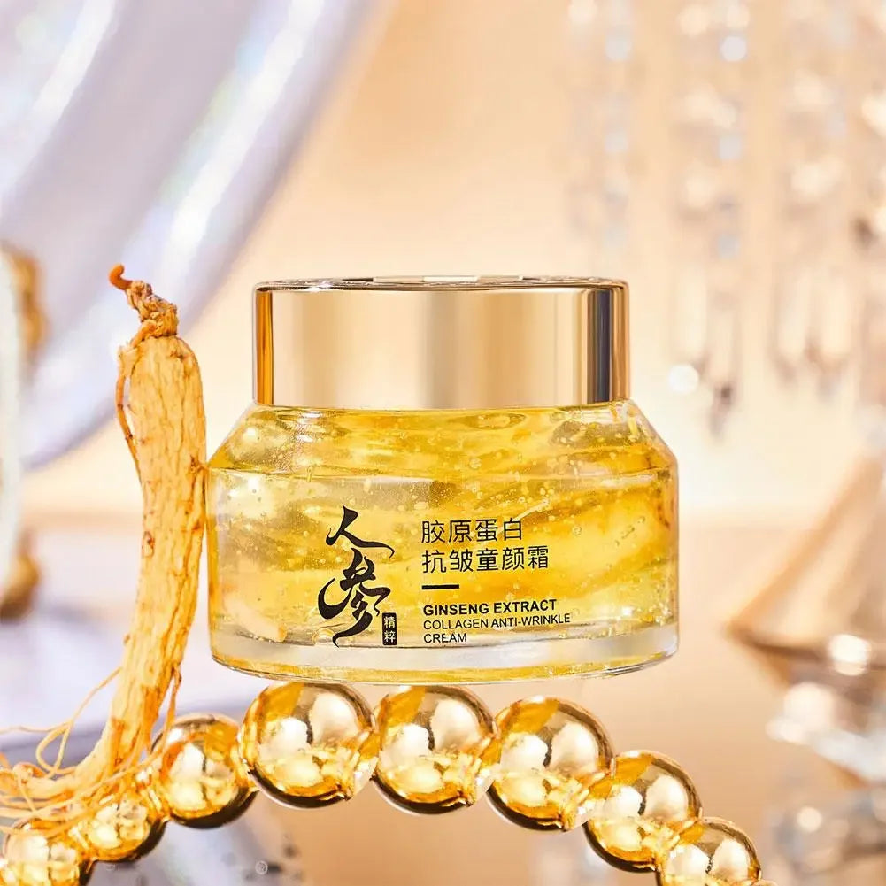 Creme Facial de Ginseng Dourado 24K – Hidratação e Rejuvenescimento Profundo