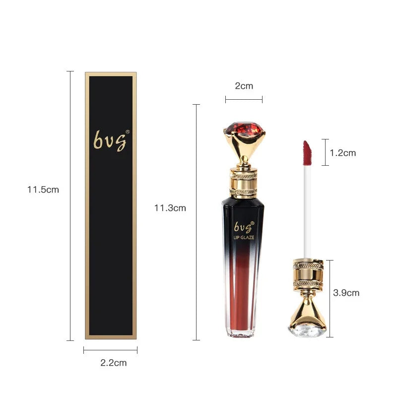 Lip Gloss Labial Diamante – Veludo Fosco de Longa Duração