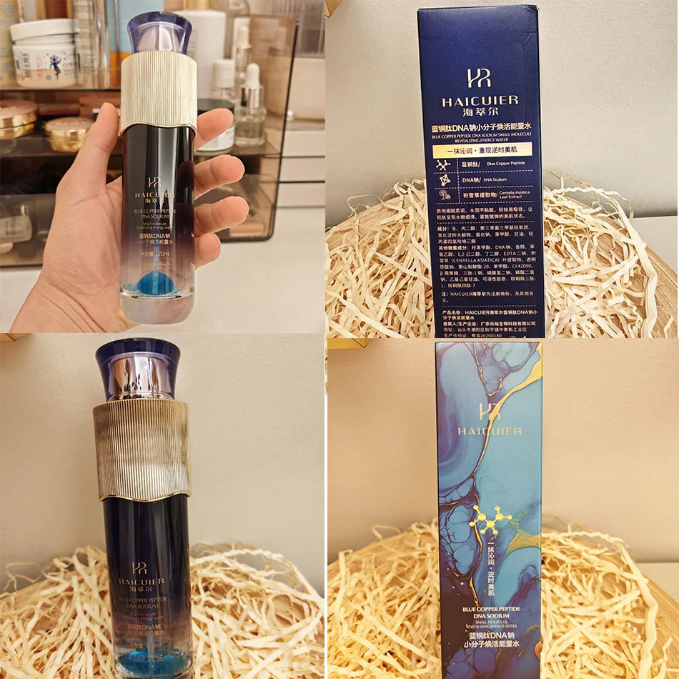 Sérum Peptídeo de Cobre Azul DNA Sódio Pequena Molécula Revitalizante Energia Hidratante - 120ml
