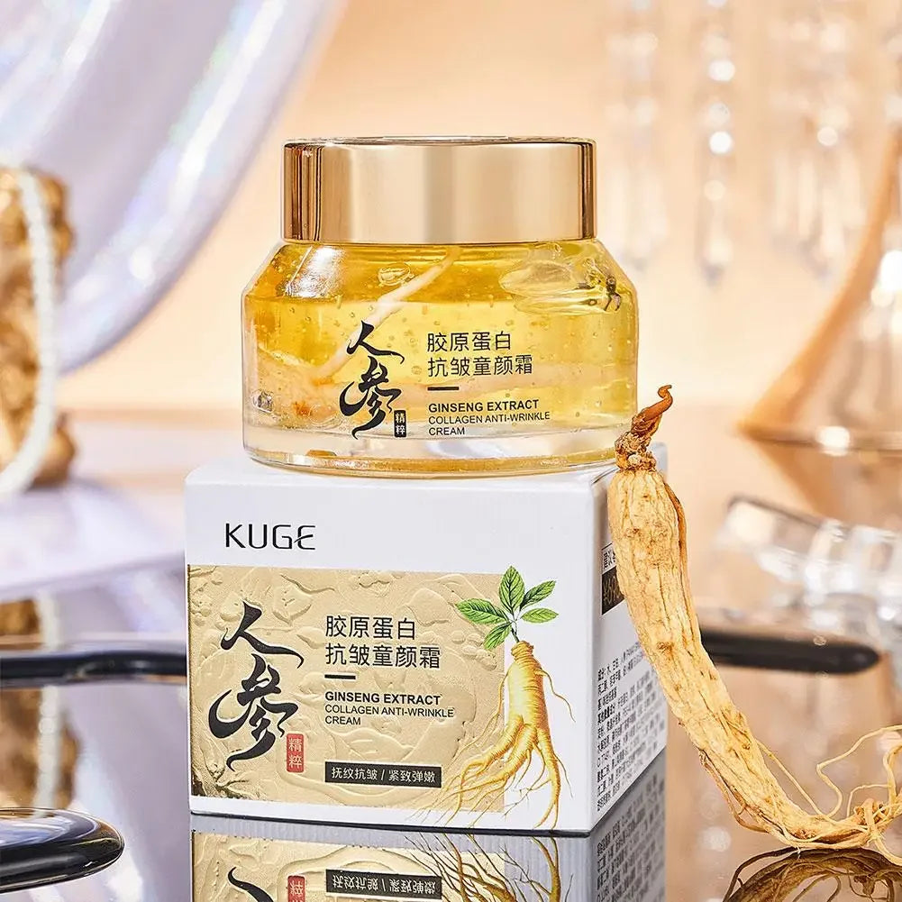 Creme Facial de Ginseng Dourado 24K – Hidratação e Rejuvenescimento Profundo
