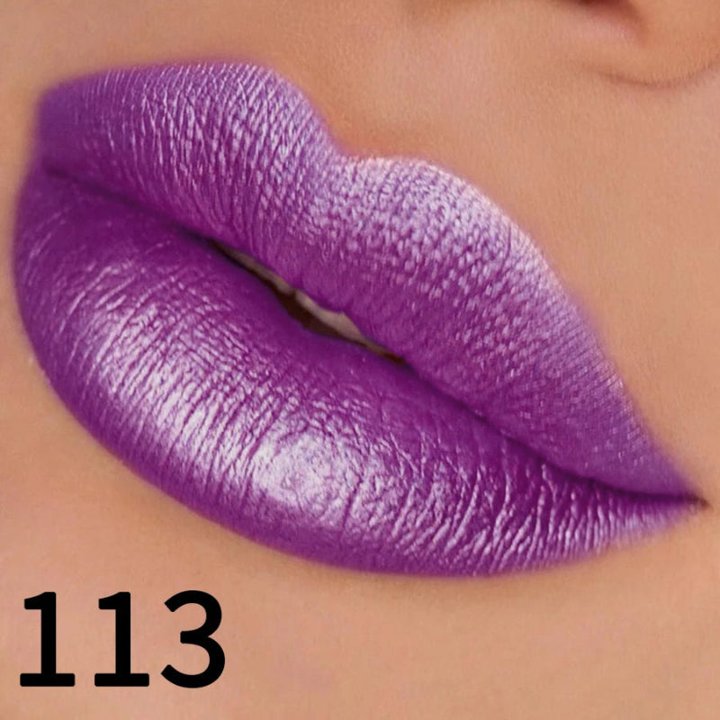 Batom Metálico Brilhante com Glitter – Vapor One