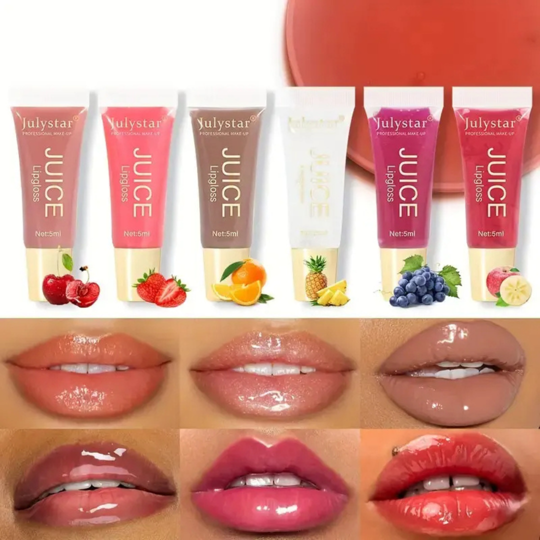 Crystal Jelly Lip Oil – Brilho Hidratante & Plumping com Aroma de Fruta [Compre 1 & Leve 2]