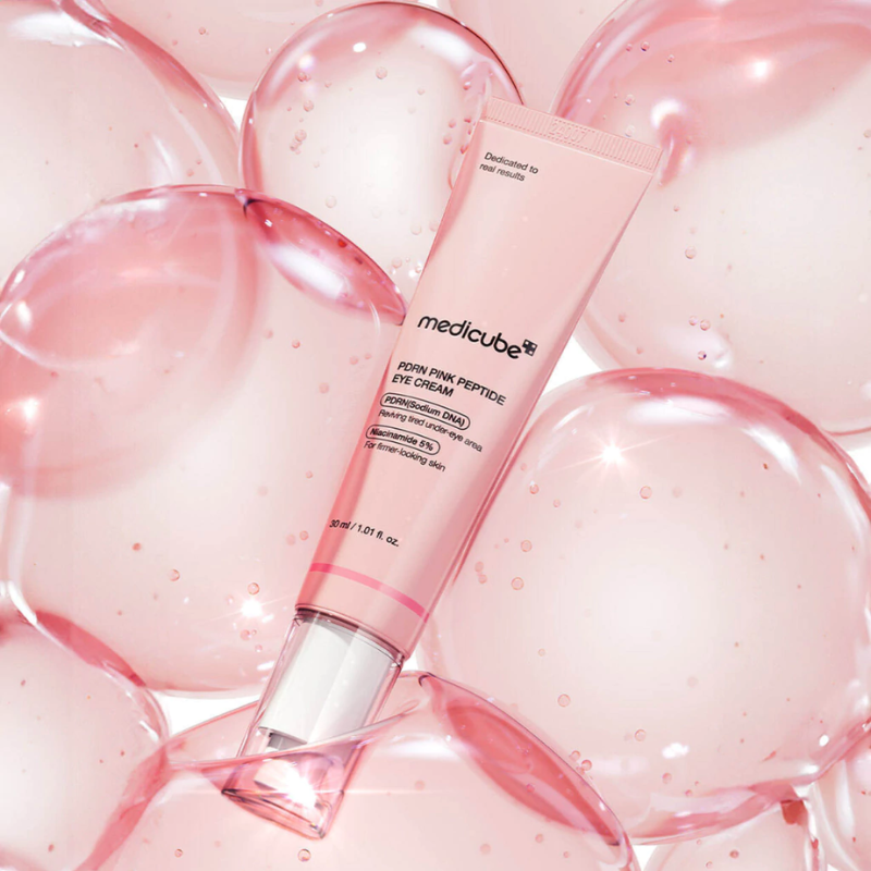 Creme para Área dos Olhos Medicube PDRN Pink Peptide Eye Cream – Rejuvenescedor, Firmador e Iluminador