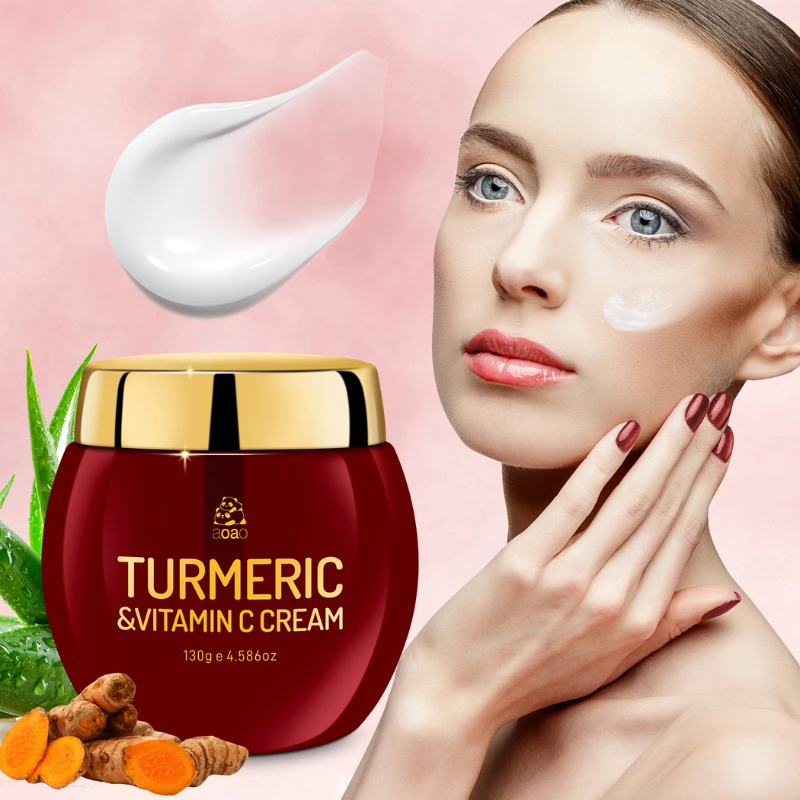 Creme Hidratante de Cúrcuma e Vitamina C – Hidratação Profunda e Luminosidade Natural