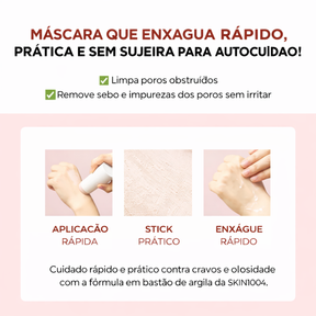 Máscara Facial Skin1004 Madagascar Centella Poremizing Quick Clay Stick