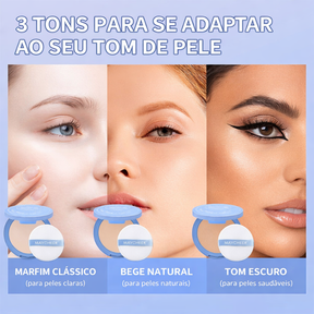 Pó Facial Matte Maycheer – Controle de Oleosidade e Efeito Impecável