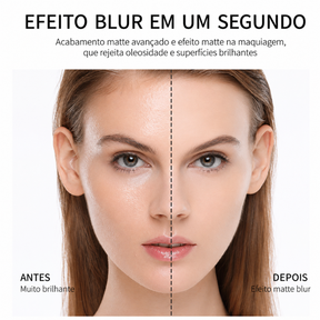 Candy Bella Pó Compacto Translúcido Roxo Matte Oil Control Longa Duração