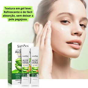 Máscara Facial Portátil de Aloe Vera - Calmante e Reparadora - 20 Unidades