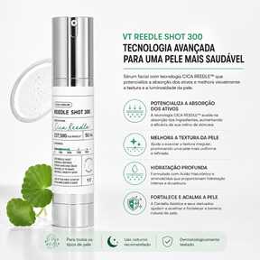 VT Reedle Shot 300 50ml – Sérum Facial Coreano com Tecnologia CICA REEDLE™ e Centella Asiática