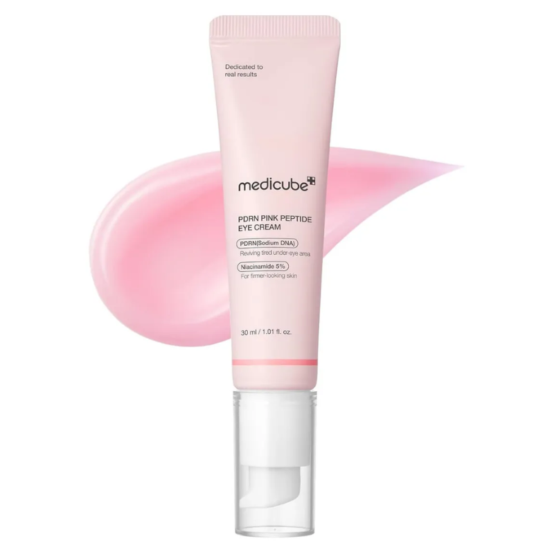 Creme para Área dos Olhos Medicube PDRN Pink Peptide Eye Cream – Rejuvenescedor, Firmador e Iluminador