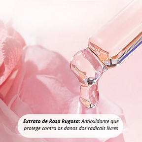 Máscara Facial Anti-Inchaço e Olheiras com Ácido Hialurônico Rosa