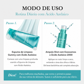 Sérum Medicube Ácido Azelaico Exosome Shot 2000 – Tratamento Calmante e Clareador