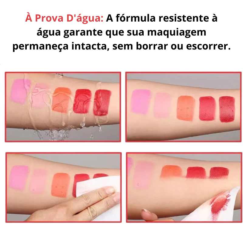 Batom One Cintilante Longa Duração 24 Horas - Hidratante e a Prova D'água