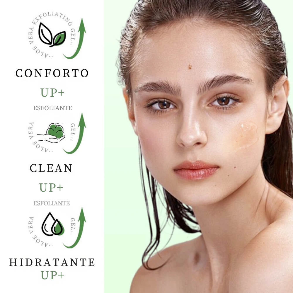 Gel de Aloe Vera Orgânico para Limpeza Profunda e Hidratação - 100ml
