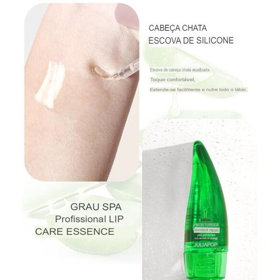 Aloe Vera Brilho Labial Nutre Profundamente os Lábios e Ajuda a Prevenir o Ressecamento