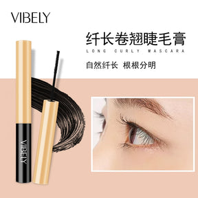 VIBELY Máscara de Cílios 4D Extensão de Volume de Rímel Impermeável Durável Alongamento Curling Grosso Black Lash