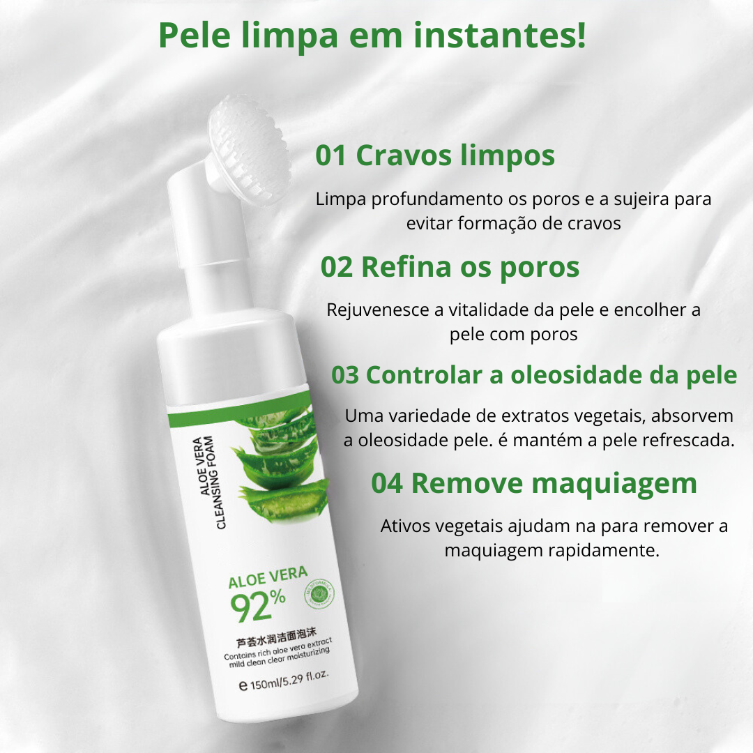 Kit Aloe Vera Cuidados Com a Pele - Rejuvenescimento facial