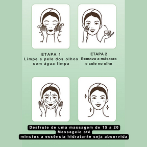 Máscara Hidratante Aloe Vera Para Os Olhos - Anti-envelhecimento, Remove Rugas e Olheiras