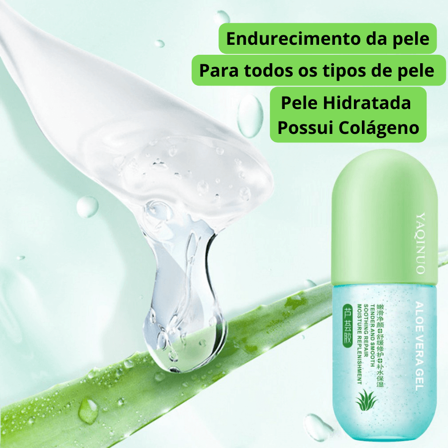 Cápsula Gel de Aloe Vera Hidratante Nutrição