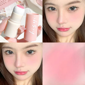 HISYI Cloud Velvet Blush Stick – Blush em Bastão Aveludado Coreano