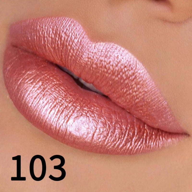 Batom Metálico Brilhante com Glitter – Vapor One