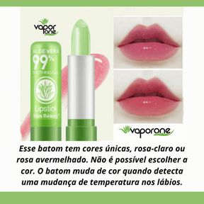 (KIT 4 BATONS + BRINDE EXCLUSIVO) Batom One Hidratante De Aloe Vera Anti Envelhecimento Labial De Longa Duração