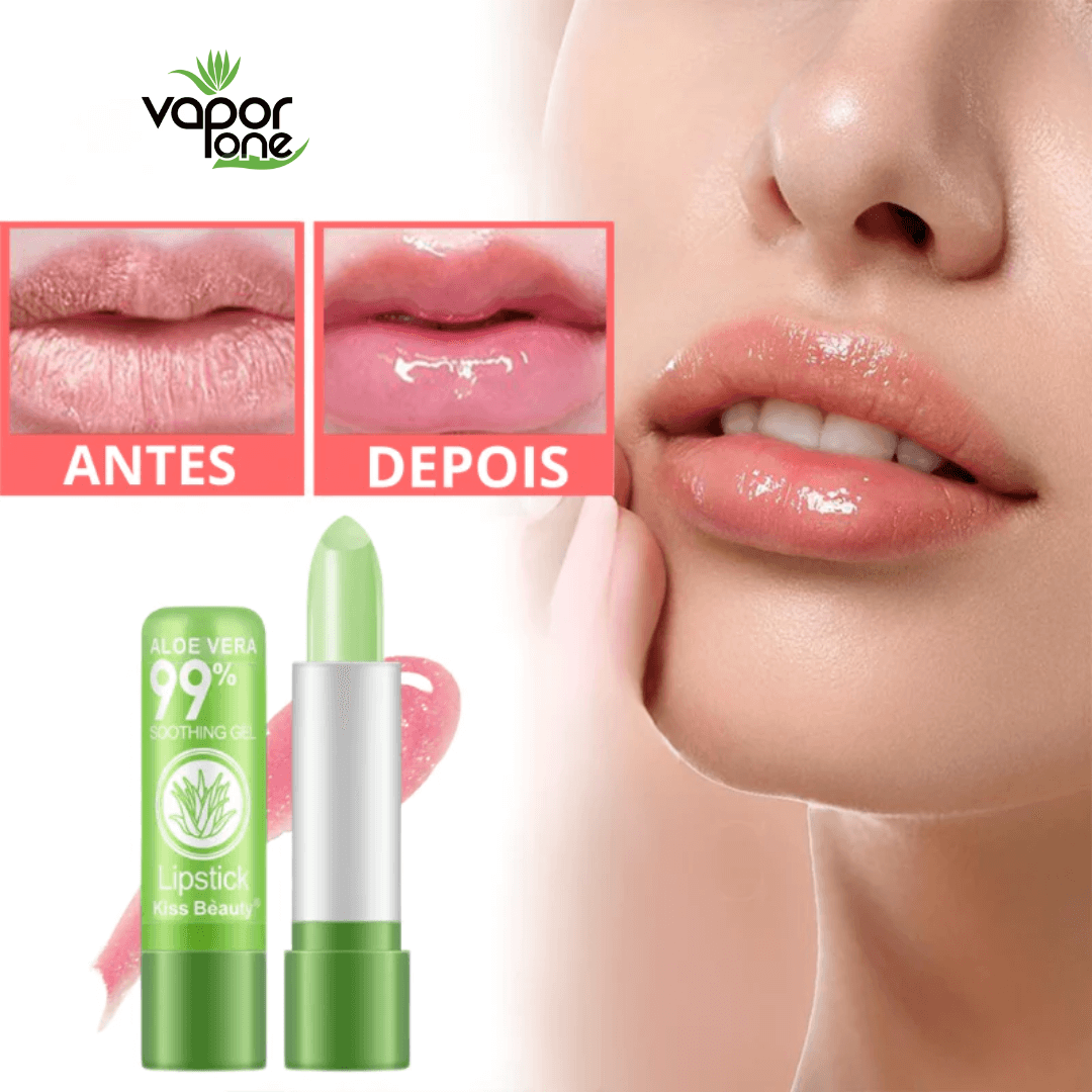 (KIT 4 BATONS + BRINDE EXCLUSIVO) Batom One Hidratante De Aloe Vera Anti Envelhecimento Labial De Longa Duração