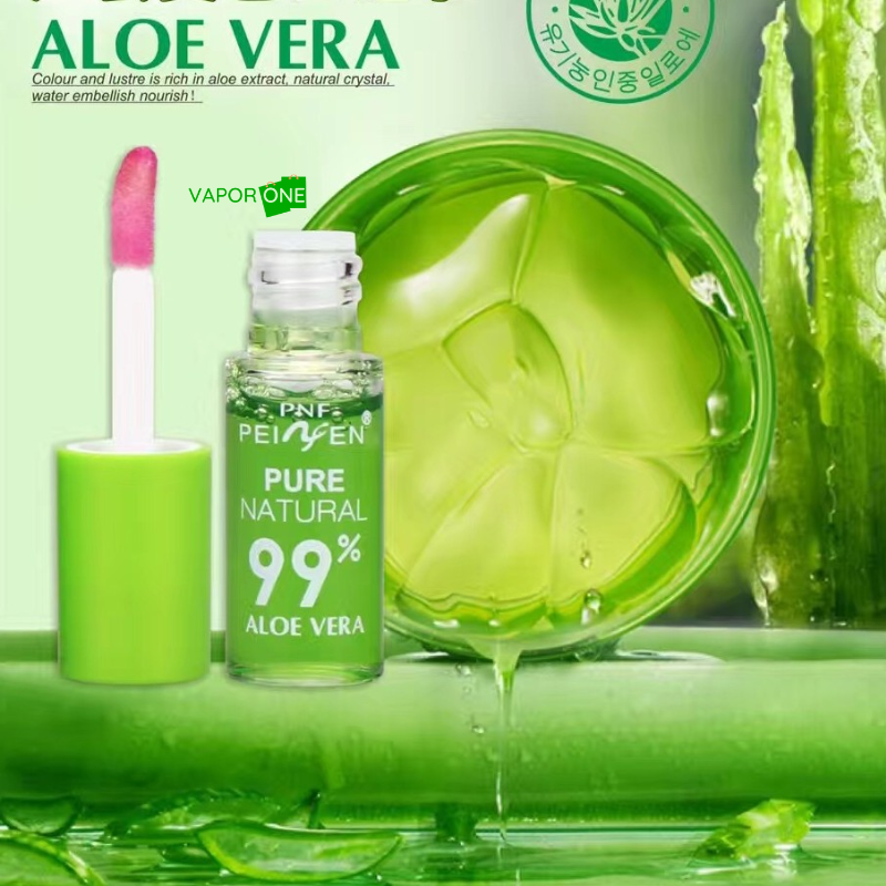 Brilho Labial One natural de aloe vera Gloss - clarea as rugas dos lábios, hidrata suavemente e nutri os lábios