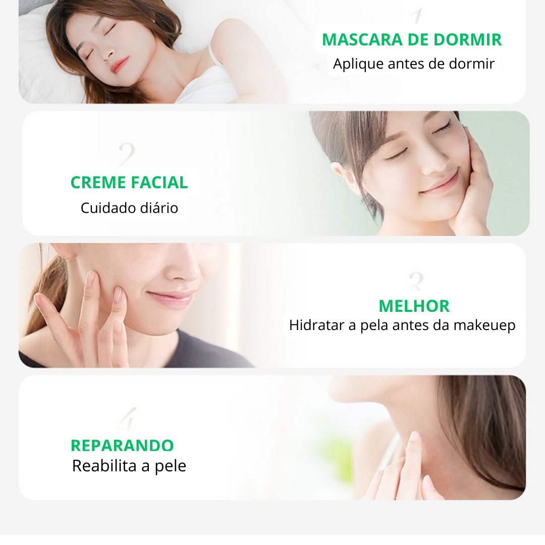 LAIKOU Aloe Vera Gel De Rosto Ácido Hialurônico Anti-Envelhecimento - Hidratação e Clareamento