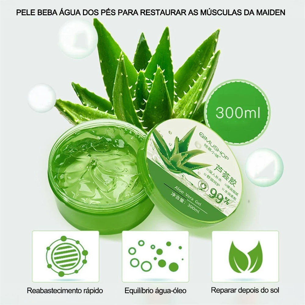 Aloe Vera Gel Calmante e Hidratante Suave - Antienvelhecimento - 300ml